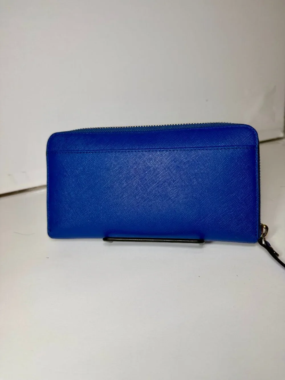 Kate Spade Neda Newbury Lane Zip Wallet Royal Blue Gold Hardware